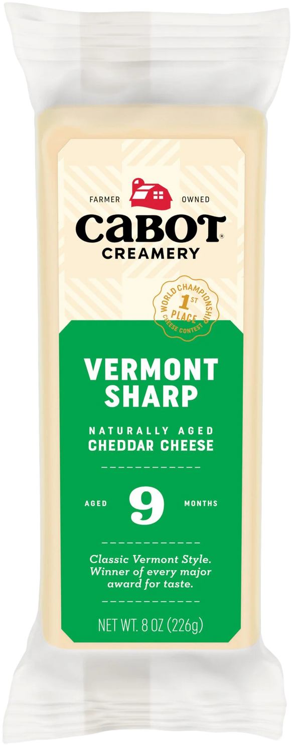 VERMONT SHARP CHEDDAR WHITE PARCHMENT BAR