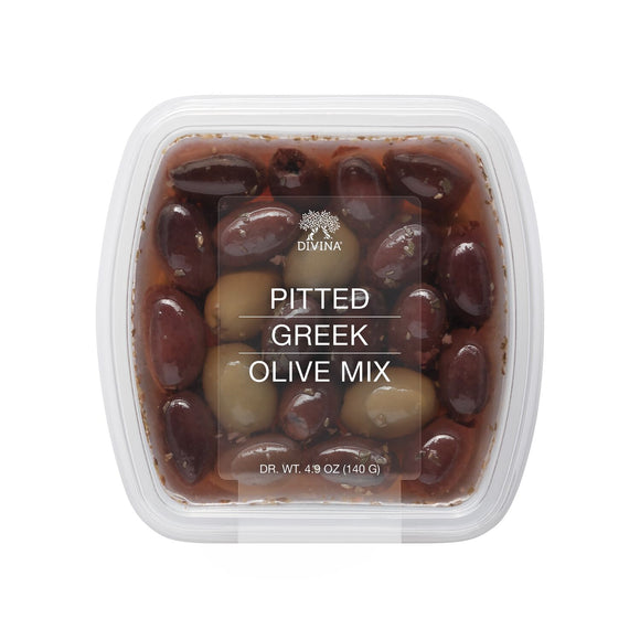 PITTED GREEK OLIVE MIX DELI CUP