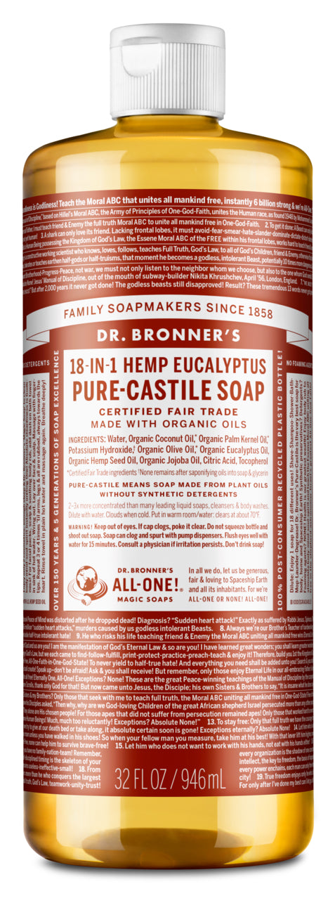 DR. BRONNER 32Z LIQUID EUCALYPTUS SOAP
