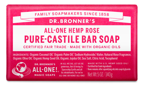 DR. BRONNER BAR SOAP ROSE