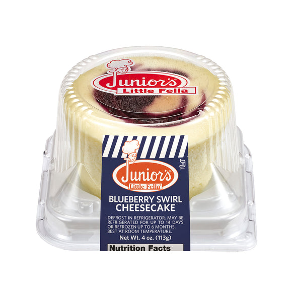 BLUEBERRY SWIRL LITTLE FELLAS CHEESECAKE