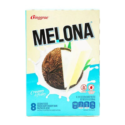 MELONA ICE CREAM BAR COCONUT 8PK