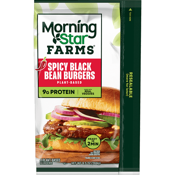 SPICY BLACK BEAN BURGER