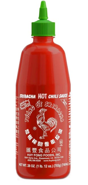 SRIRACHA CHILI TUBE 28oz