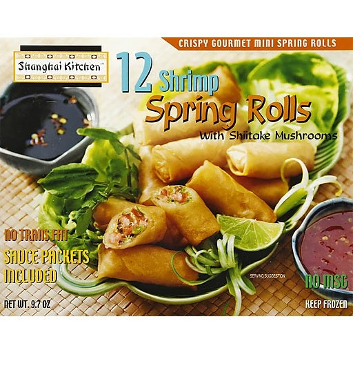SHANGHAI SHRIMP SPRING ROLLS 12PCS