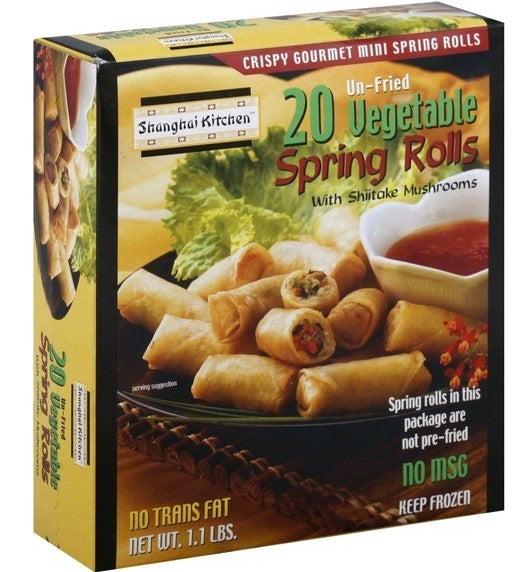 SHANGHAI VEGETABLE SPRING ROLLS 20PCS