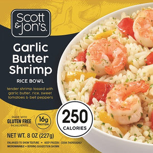 GARLIC BUTTER SHRIMP RICE BOWL