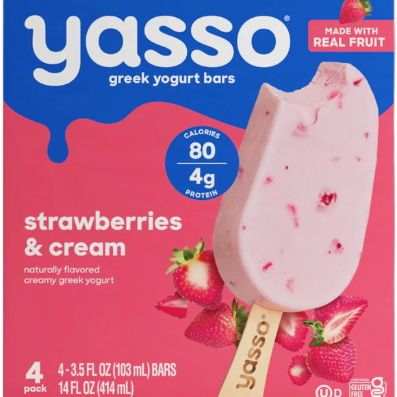 STRAWBERRY & CREAM GREEK YOGURT BARS