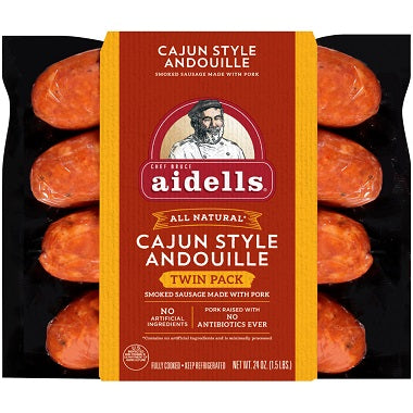 CAJUN STYLE PORK ANDOUILLE DINER LINK SAUSAGE