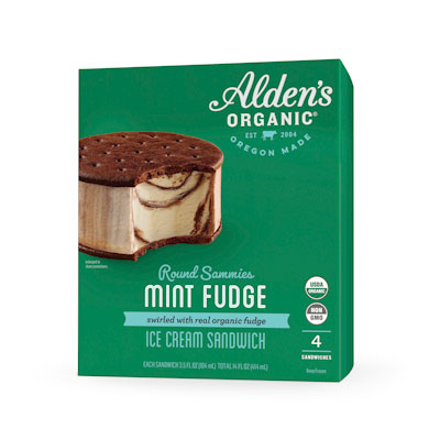 MINT FUDGE ICE CREAM SANDWICH