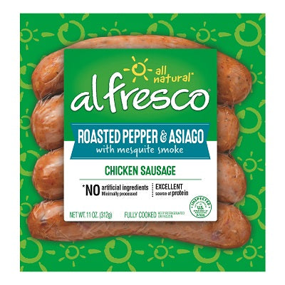 ROASTED PEPPER & ASIAGO CHICKEN SAUSAGE