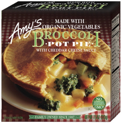 ORGANIC BROCCOLI WITH CHEDDAR CHEESE SAUCE POT PIE