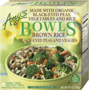 BROWN RICE, BLACK EYED PEAS & VEGGIES BOWLS