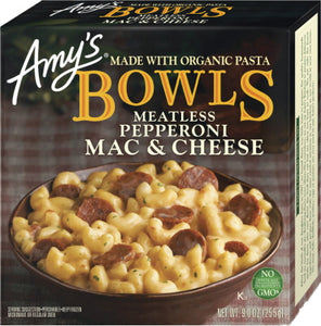 MEATLESS PEPPERONI MAC & CHEESE BOWLS
