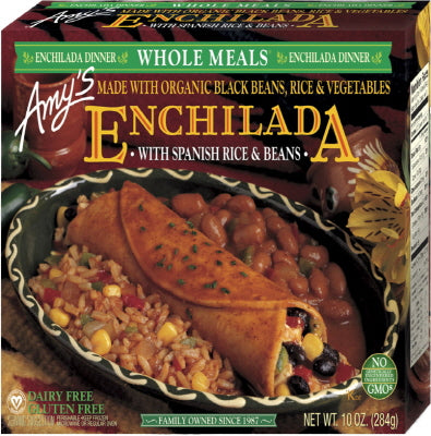 ENCHILADA WITH SPANISH RICE & BEANS MEAL