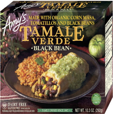 BLACK BEAN TAMALE VERDE (GLUTEN FREE, NON-DAIRY)