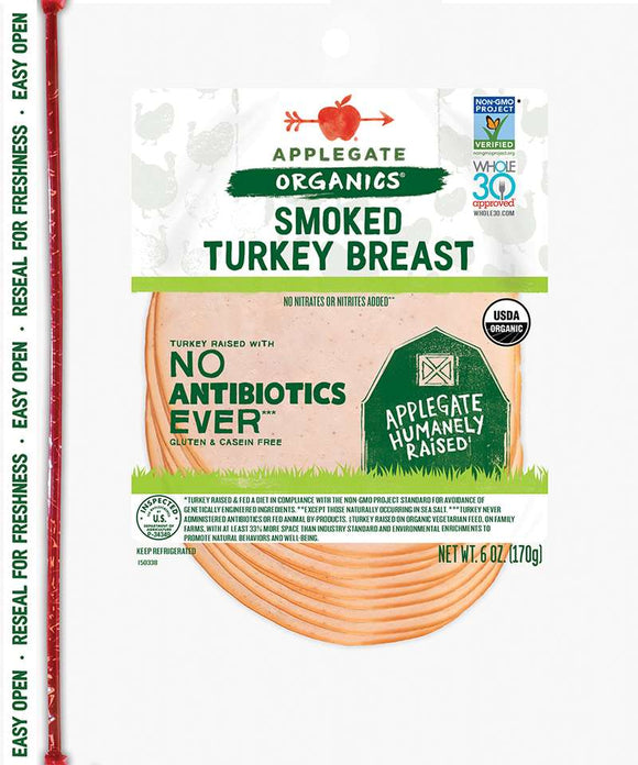 A.G. ORG SMOKED TURKEY BREAST SL