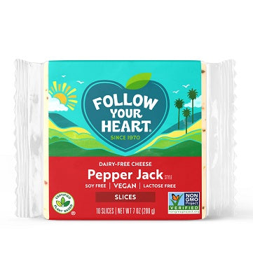 FOLLOW YOUR HEART PEPPER JACK CHEESE SLICED