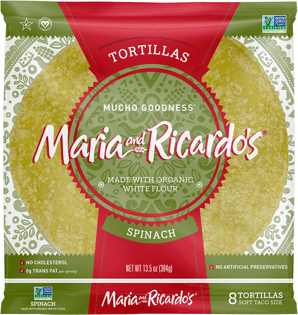 ORGANIC SPINACH TORTILLAS
