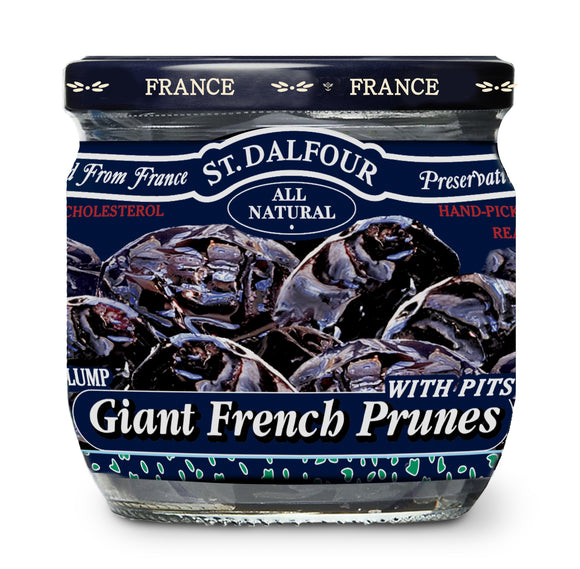 SEMI-DRY GIANT FRENCH PRUNES with PITS