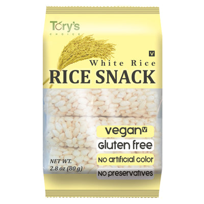 CRUNCHY WHITE RICE ROLL SNACK