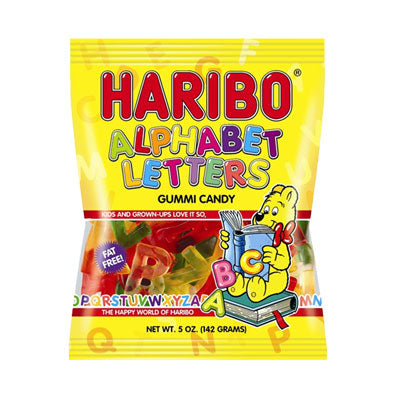 ALPHABET LETTERS GUMMI CANDY